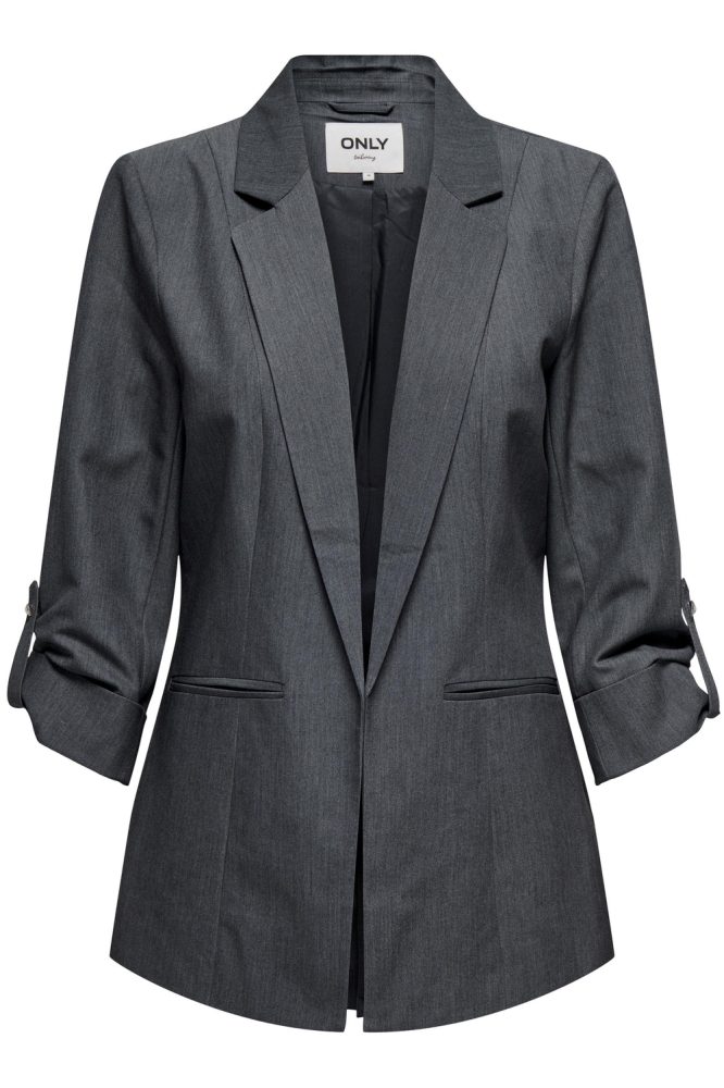 ONLKAYLE-ORLEEN 3/4 BLAZER TLR NOOS 15218743 Medium Grey Melange
